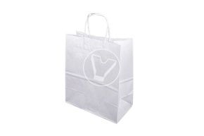 White bag with twisted handles, 220*120*250
