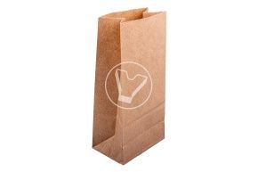 Bag with straight bottom, craft, 120*80*250 mm