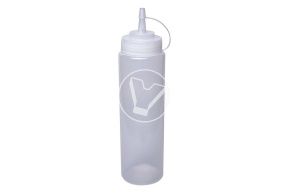 Sauce bottle, 700 ml, with lid, transparent