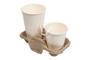 Cup holder, for 2 cups, carton