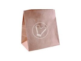 Bag, 320*200*340 mm, kraft, with flat bottom