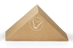 Sandwich packaging Sandwich 60, 130*130*60 kraft (DOECO)