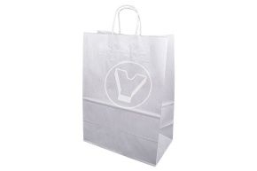 თეთრი პარკი გრეხილი სახელურებით 260*150*350