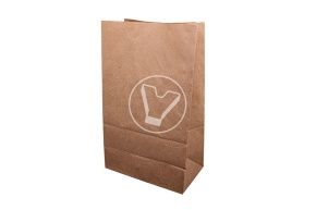 Kraft bag with straight bottom, 240*140*400