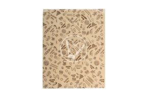 Paper backings in sheets, beige, bonapetit, 300x400mm