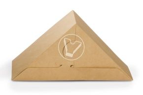 Sandwich packaging Sandwich 60, 130*130*60 kraft (DOECO)