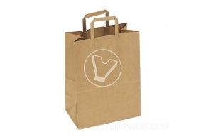 Bag, 260*150*320 mm, kraft, with straight handles